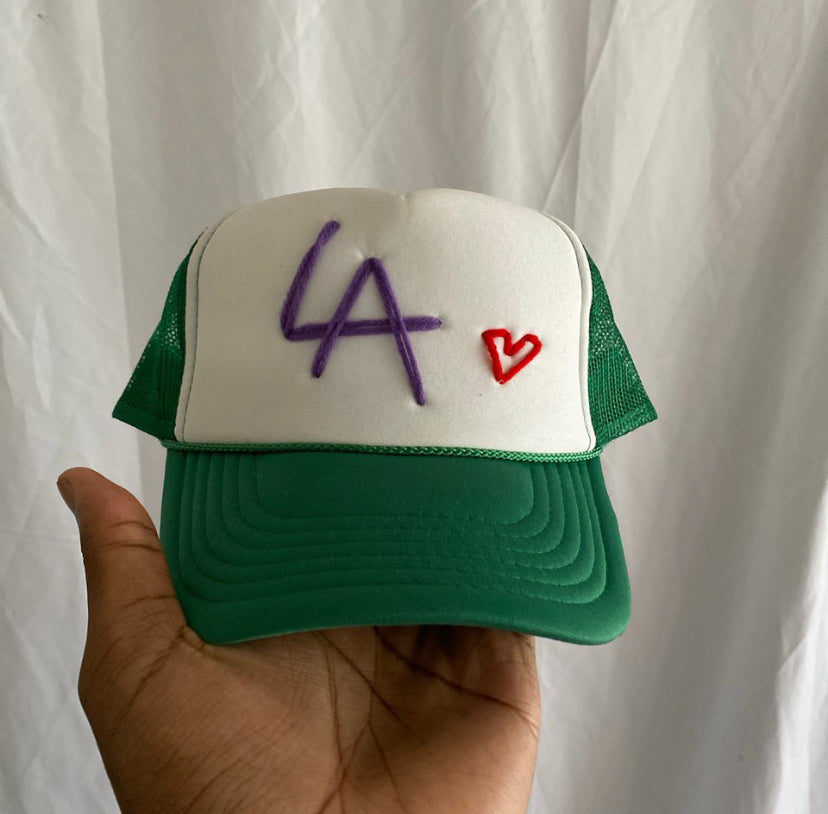 I LUV LA 1/1 TRUCKER HAT